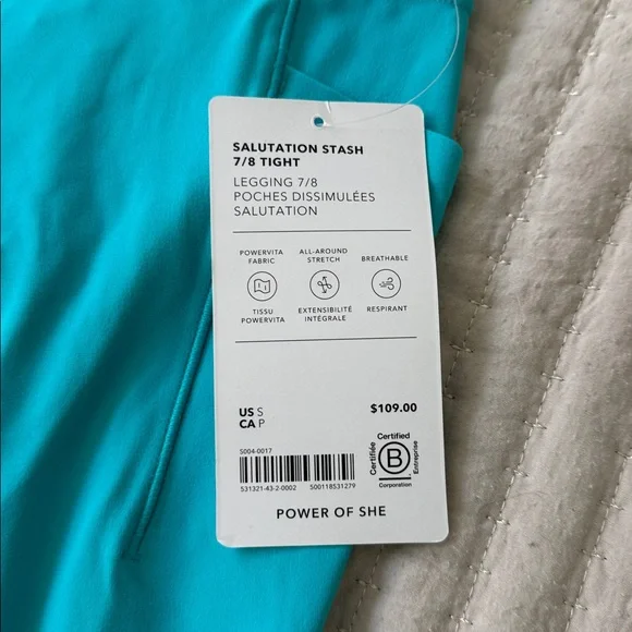 Athleta Salutation Stash 7/8 Tight - Picture 2 of 6